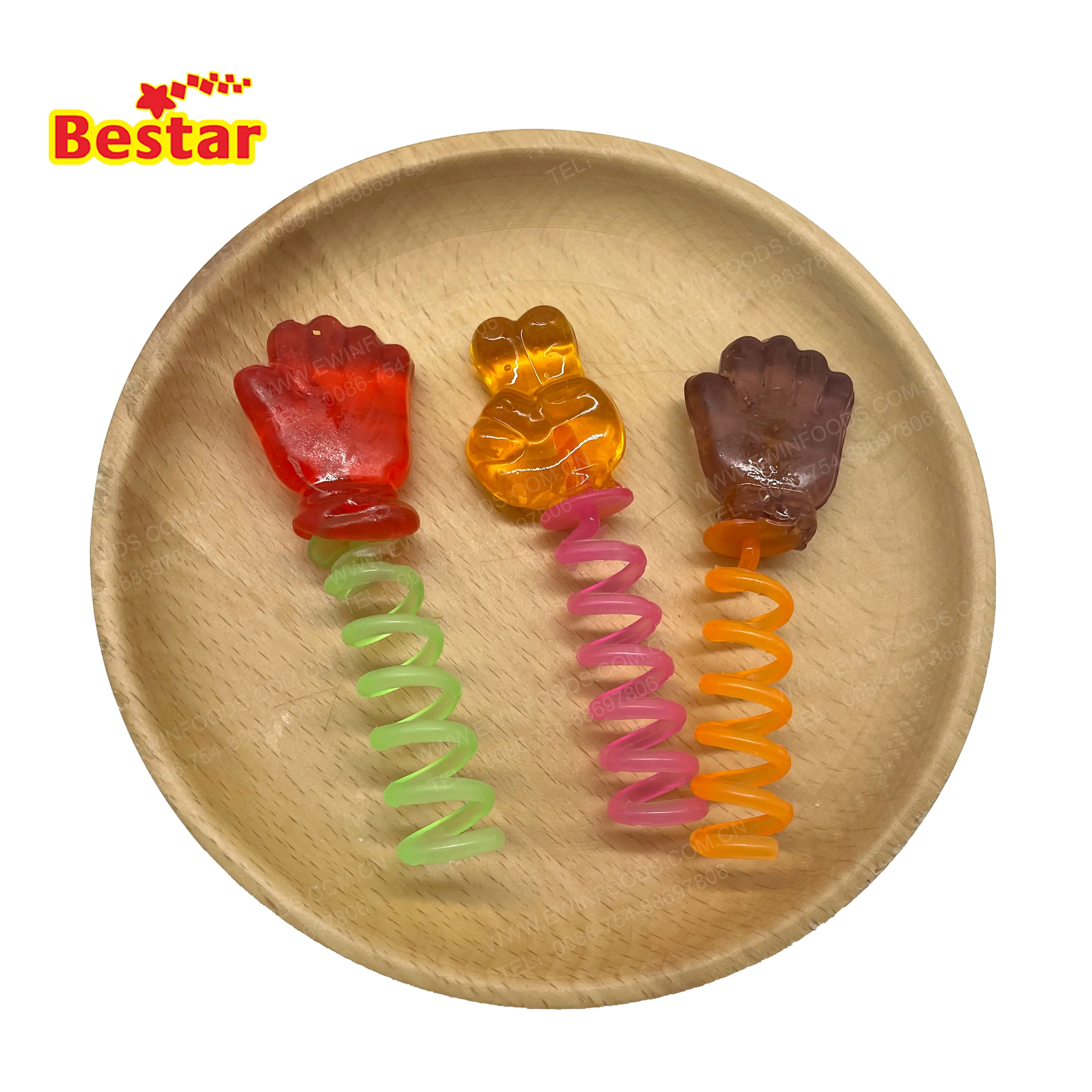 lollipop china oem  toy candy fruit lollipop spring guess sugar rock paper scissors