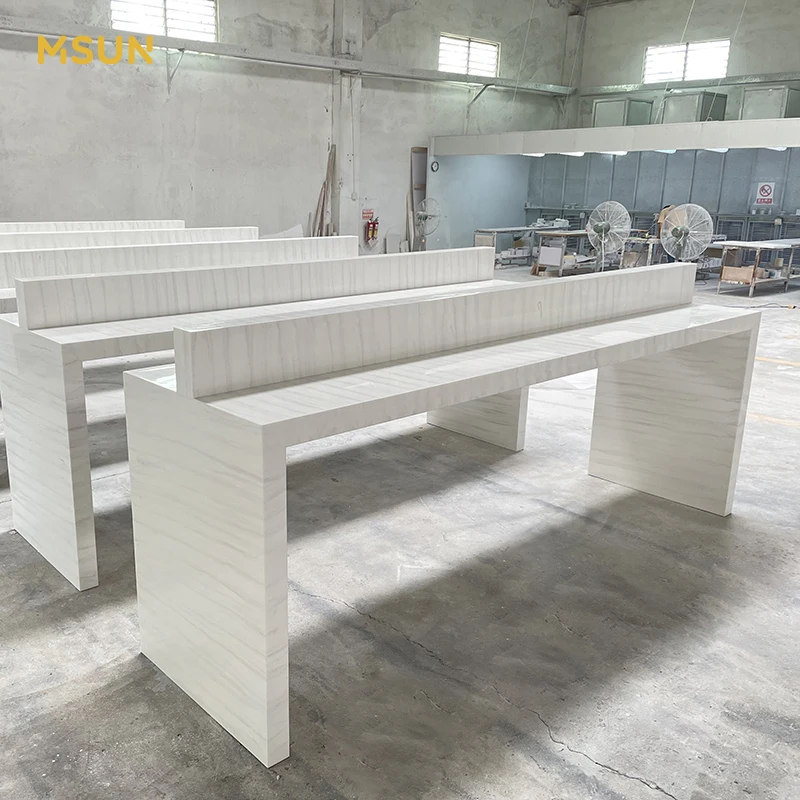 Acrylic Solid Surface Bar Table Dining Island Tables Tops Solid Surface Restaurant Tables