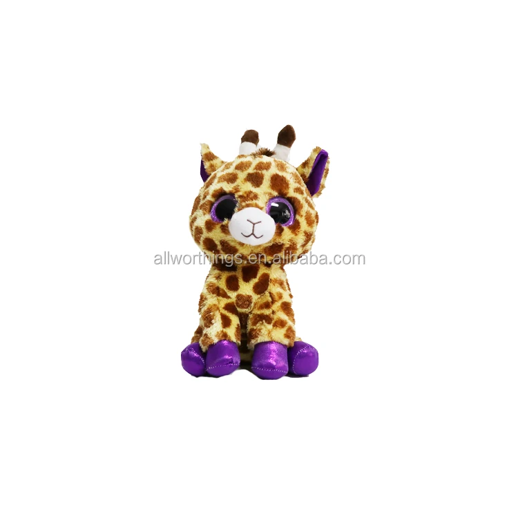 Hot selling fashion free sample 15cm big eyes plush stock deer plush toy