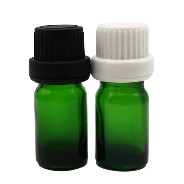 essential oil bottle 5ml 10ml  15ml 30ml 50ml 100ml green glass bottle with dropper