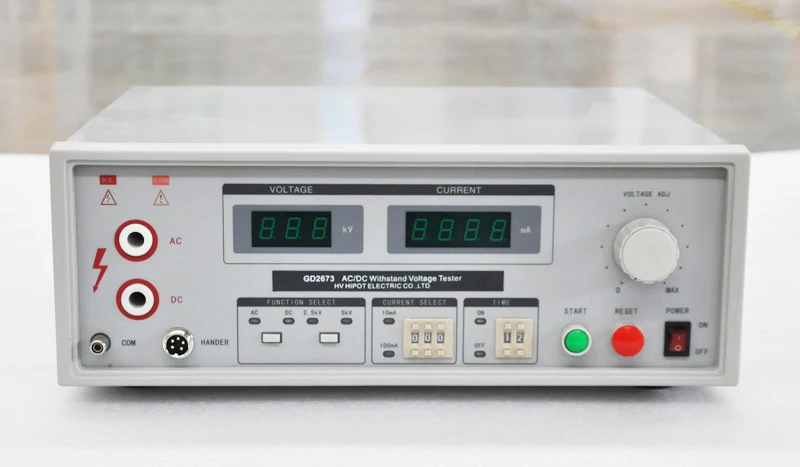 HVHIPOT GD2673 AC DC Hipot Tester 2.5kV 5kV Withstand Voltage Test Set