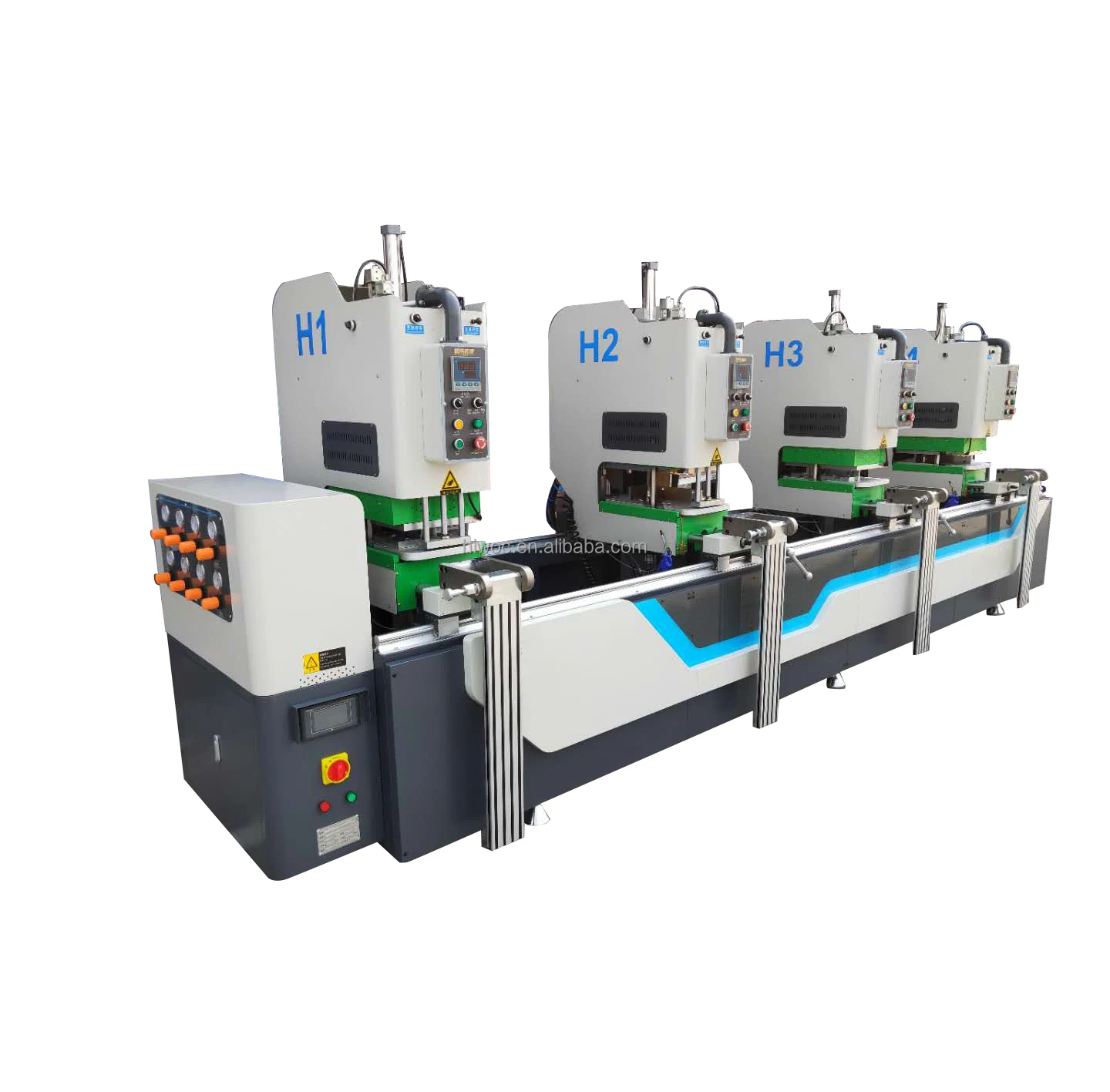 Chinese hot sale pvc upvc 4 point seamless frame welding machine for pvc plastic profile windows door