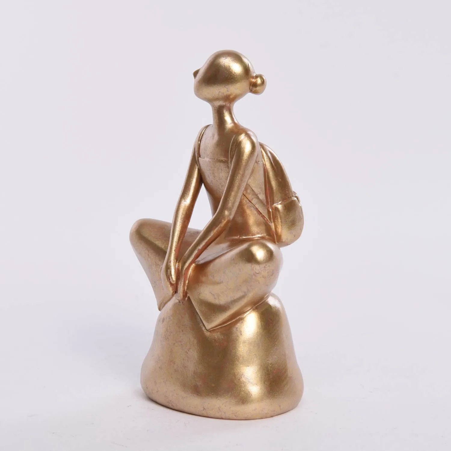 Home Decor Yoga Girl  Statues Living Room Table Ornaments Resin Crafts Abstract Figurines for Office Desktop Accessories