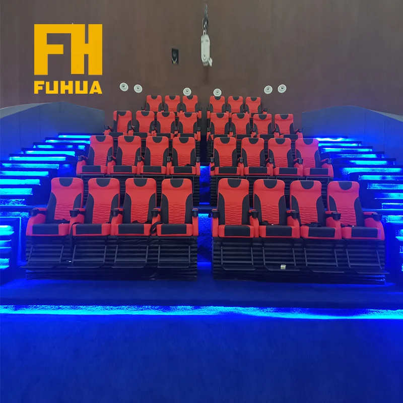 Amusement Park Movie Theater 3D Glasses Motion Chair  Family Movie Theater  Electric Dynamic System 5d  Cinema