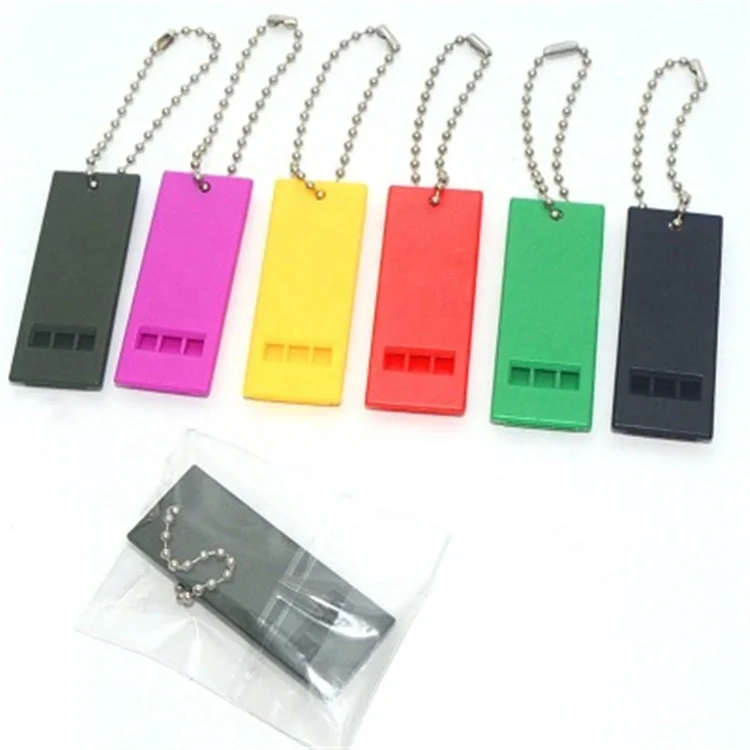 Custom  Mini Lightweight Emergency Whistle With Key Chain Outdoor Camping Hunting SOS Survival Whistle