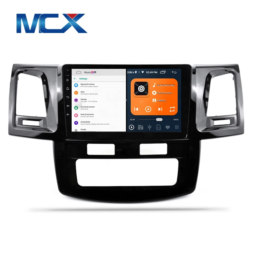 MCX 9 inch New Model For Toyota Hilux Android 10.0 System GPS Combination Car Radio Video DVD Player navigation
