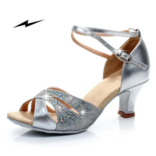 Fashion Design Handmade Latest Latin Dance Shoes For Ladies