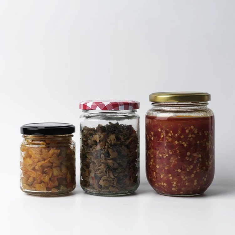 Wholesale Price 9 Oz 16oz 20oz Clear Straight Side Glass Jars For Jam