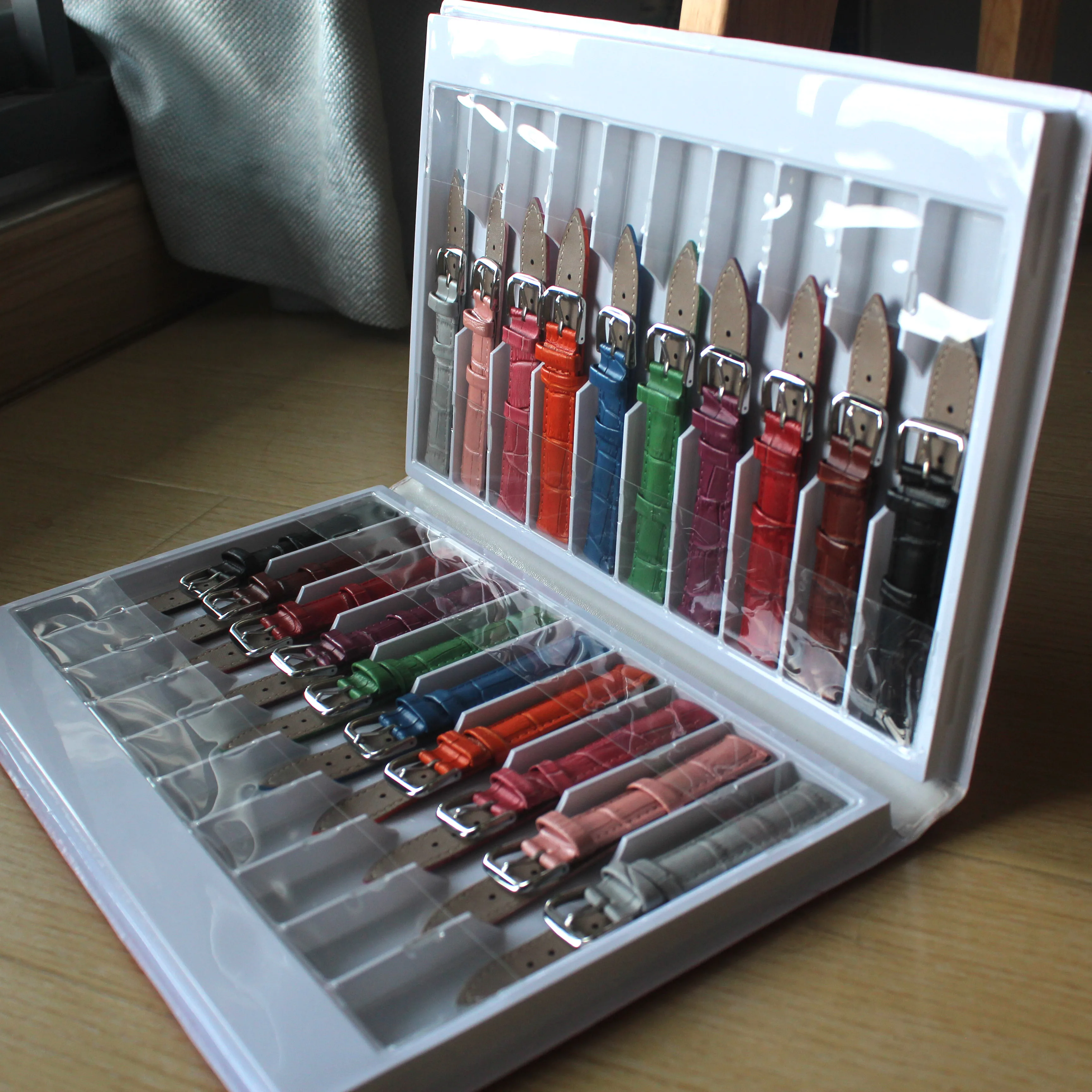 
packing leather box brochure watch band packaging sale display collection book watch strap show book 