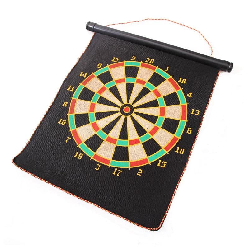 Factory Wholesale Indoor And Outdoor Home Interactive Safety Toy Games 17 Inch Double Sided Magnetic Dart Board With 6 Darts