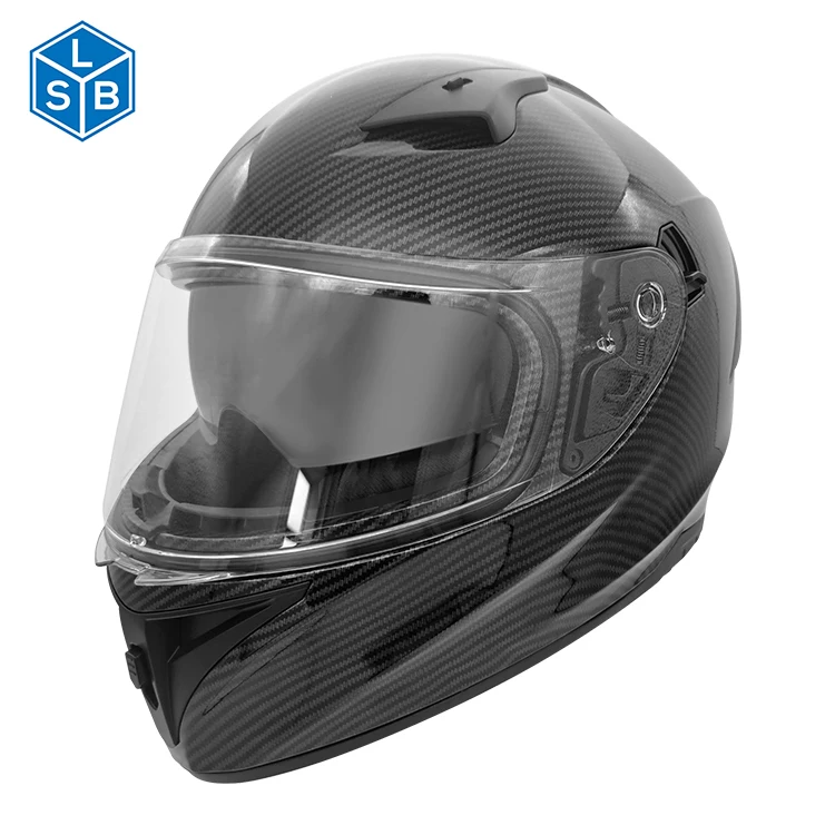 OEM ODM Customized Carbon Fiber Printing Protective Motocross Riding ABS Helmet Motorcycle Full Face Helmet