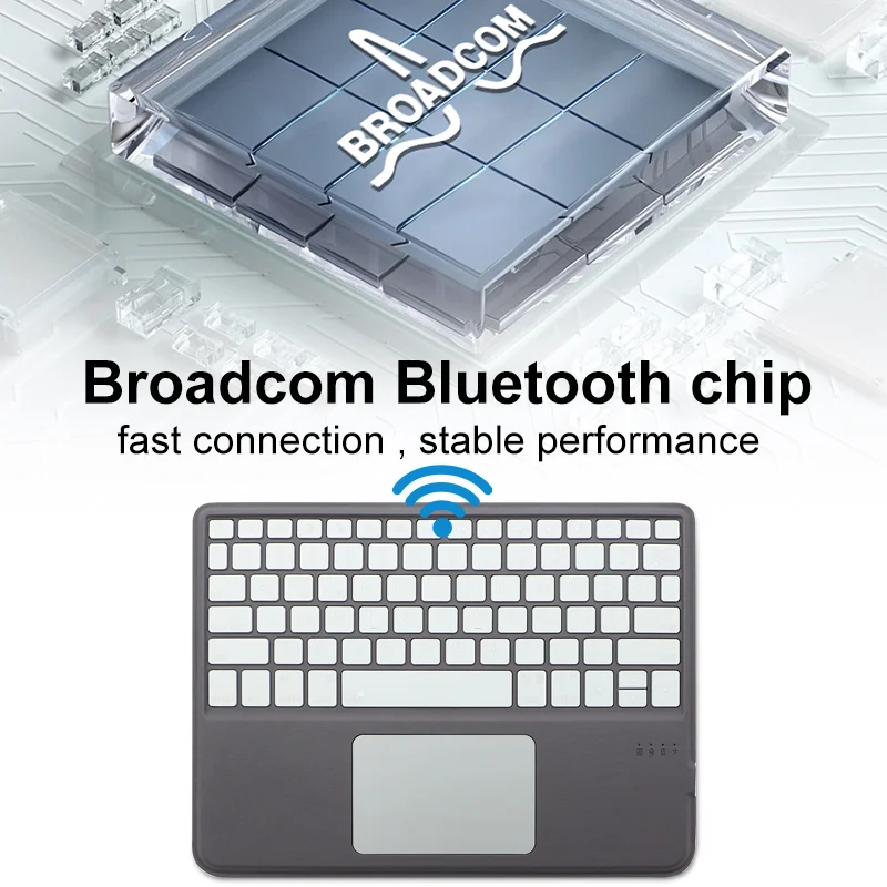 YiLing 2023 New Designed universal keyboard For iPad Pro iPad Air 2021 gray colour Wireless Keyboard