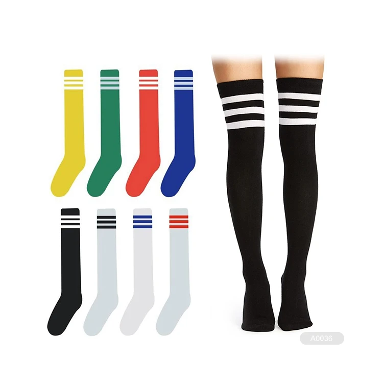KT2- A0202 extra long football soccer thigh high socks over the knee sports socks