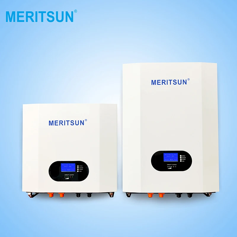 Patented Technologies MERITSUN power storage battery Hybrid Grid 48V LiFePO4 Lithium ion Battery 10KWh Solar System