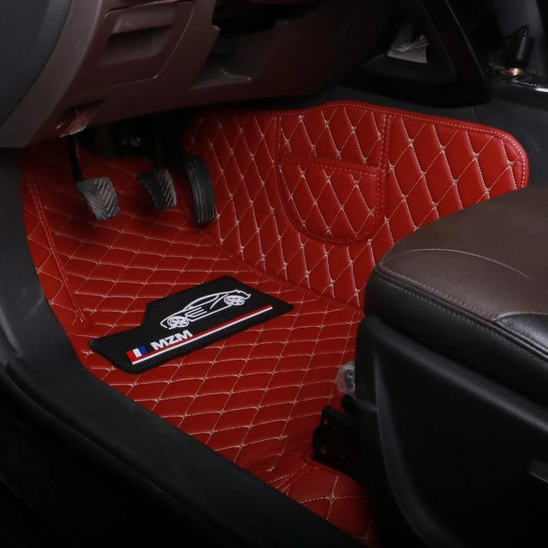 Hot Sale Custom Cleaning 3d 5d Coil Leather Car Mat Floor Carpet For Toyota