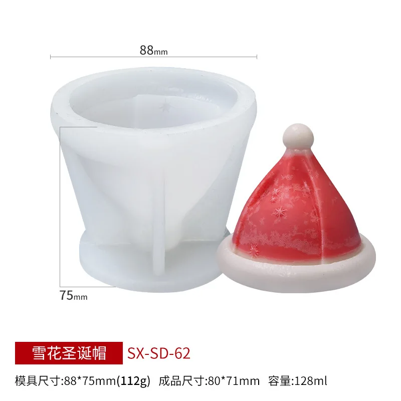China Wholesale 3D Silicone Mold Candle Christmas Decoration Low Price Silicone Mold For Christmas Tree Candles