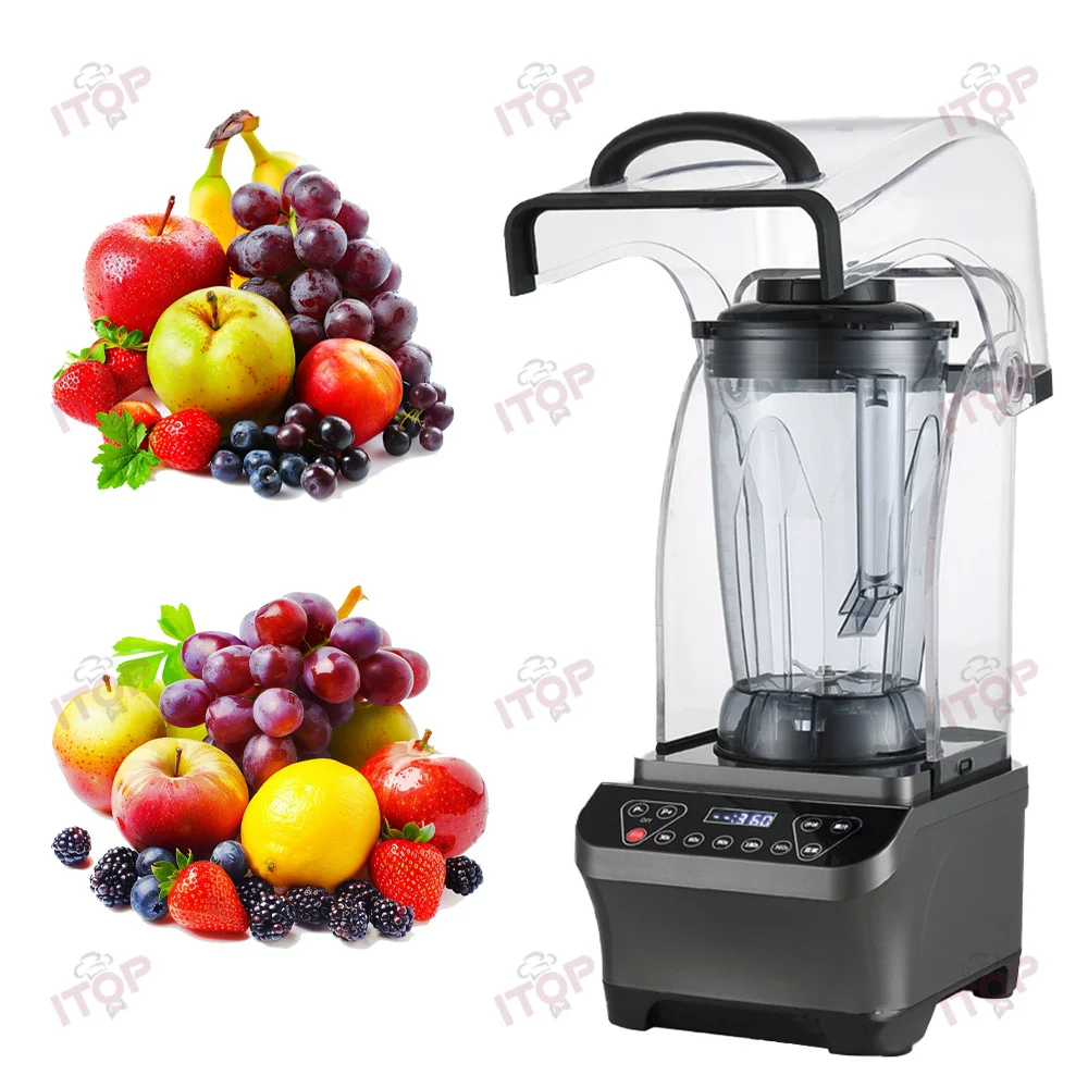 100% High-Power Brushless Motor Professional Blender High Speed Blender Commercial Mixer Blender Machine Smoothie Processor