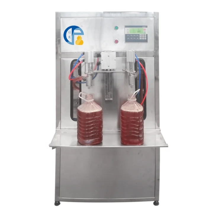 Automatic 2 Head Cooking Syrup Gas Oil Hot Tomato Chili Sauce Liquid Filling Machine