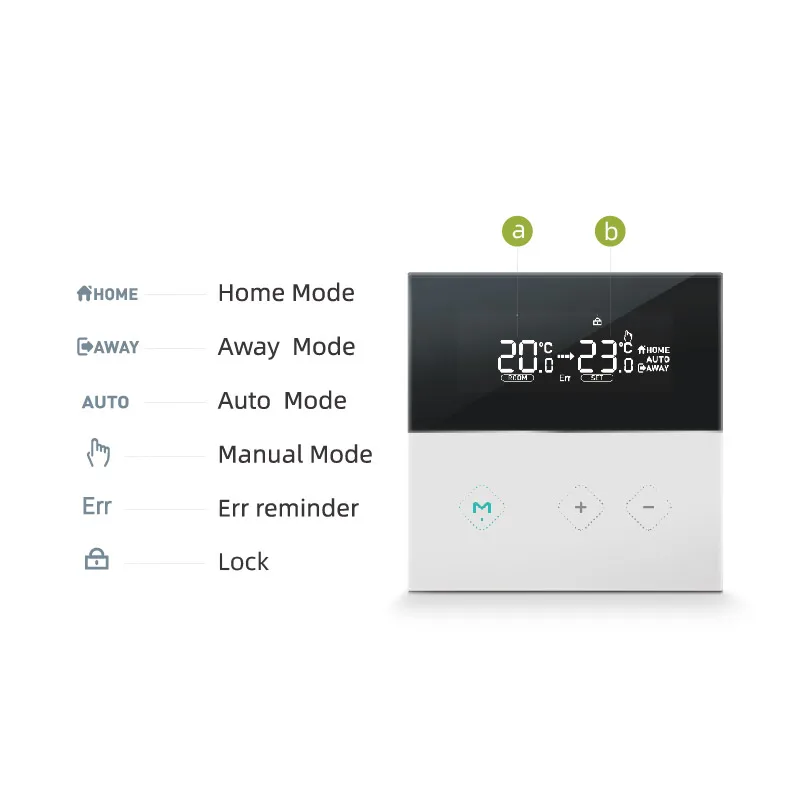 Legom M1 Energy Saving Innovation Controls Wireless Programmable Room Thermostat, White