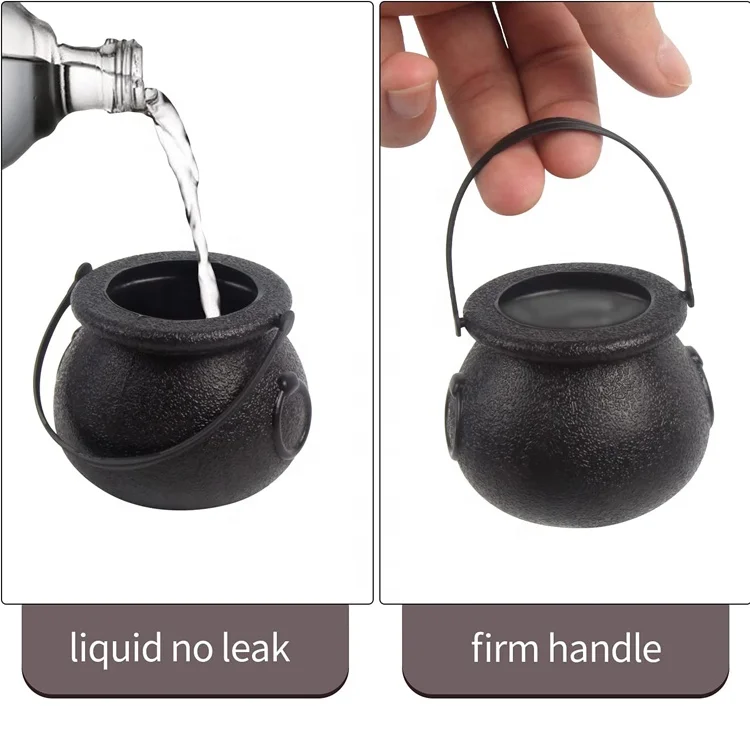 Plastic Candy Holder Pot for Kids St Patrick Day Wizard Halloween Theme Parties Supplies Decoration