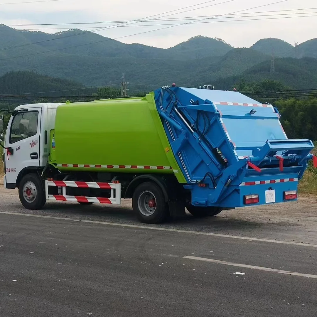 High quality new design rubbish collection mini compact road cleaning garbage truck