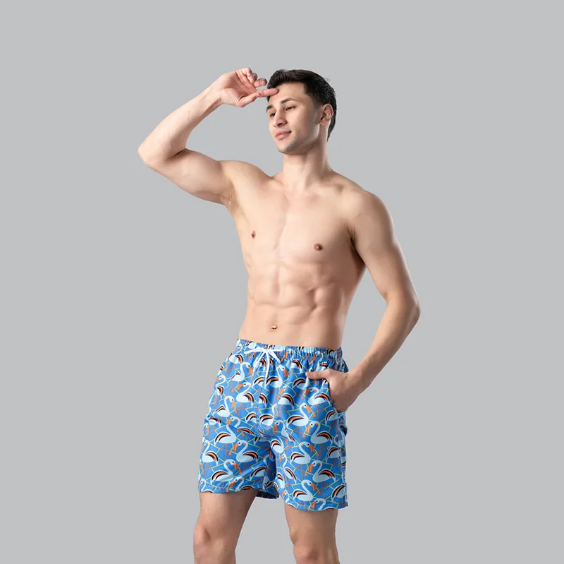 Multi Colors High Quality Quick Dry Nylon Beach Shorts S-2XL Swim Surf Board Shorts Loose Casual Trunks for Men short swim trunk