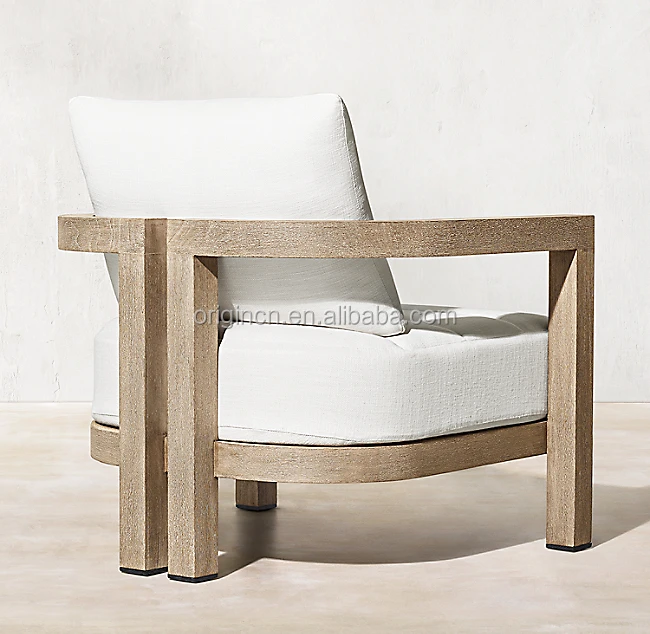 Luxury Sofa Outdoor Furniture Handcrafted All-Weather Waterproof Teak Wooden Sofas Set