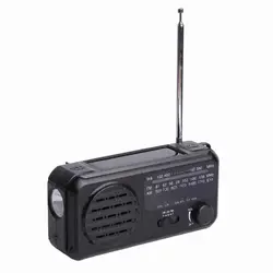 Hand crank solar dynamo radio built in speaker with flashlight AM FM WB 3 band radio charge for cell phone