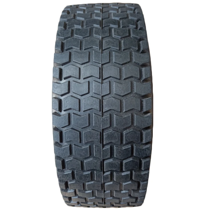 13 Inch 5.00-6 Black Wheel Lawn Mower PU Foam Lawn Mower Wheel With Aluminum Rim and Bearing