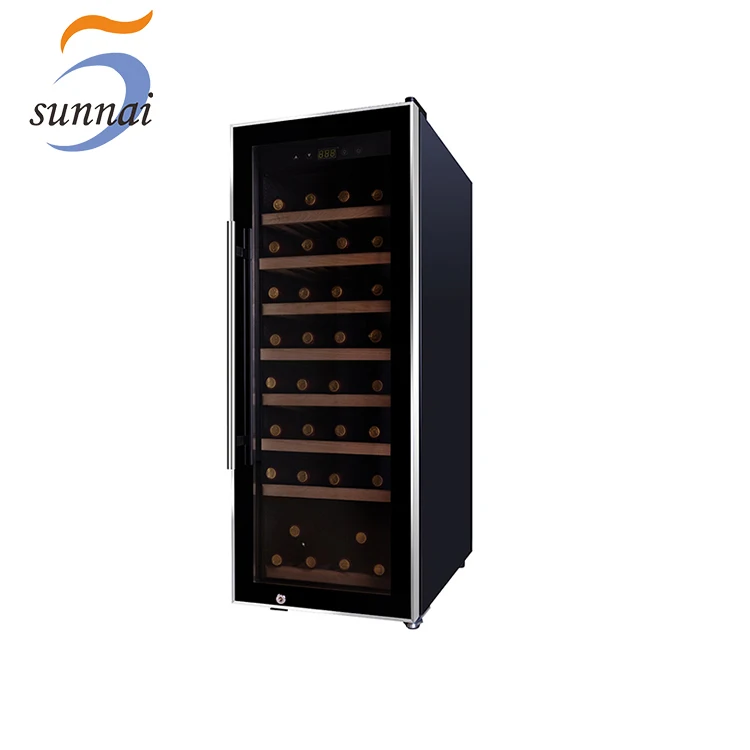 Sunnai Custom Door Frame Compressor Small Freestanding Wine Refrigerator Cabinet