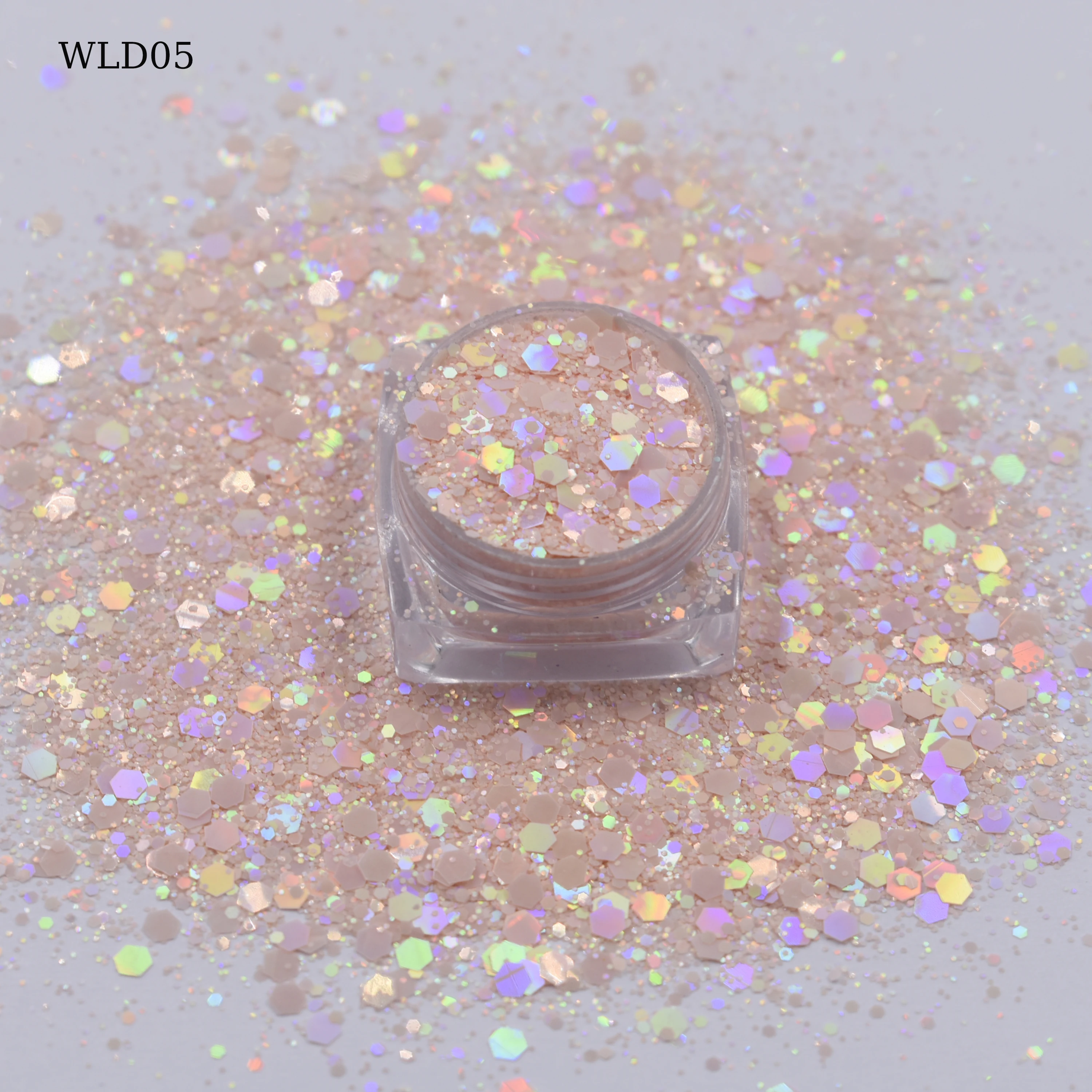 Series Mixed Chunky Holographic Glitter Colors for Art Crafts, Nail Body Face Eye, Epoxy Resin and Slime Tumbler Jewelry Making