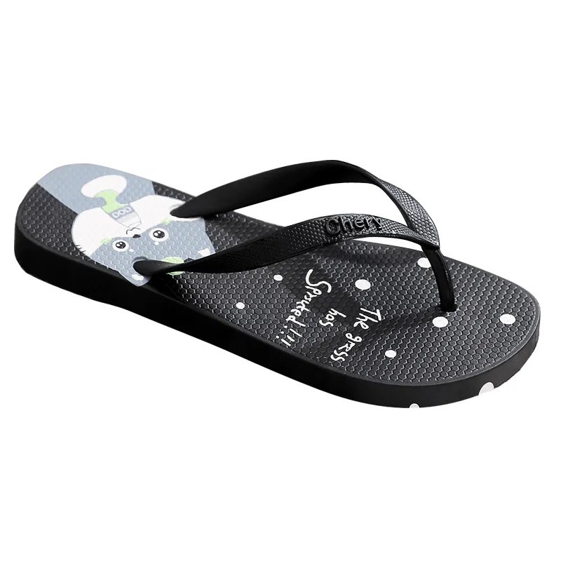 2023 Summer Non Slip flip-flops slippers Beach Sandals Casual PVC Soft Sole Shoes Women Flip Flops Comfort Flat Sandals