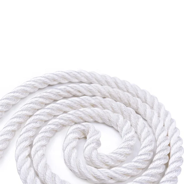 Factory High Quality Supply polyamide Nylon 3 Strands Twist Twine Marine Rope
