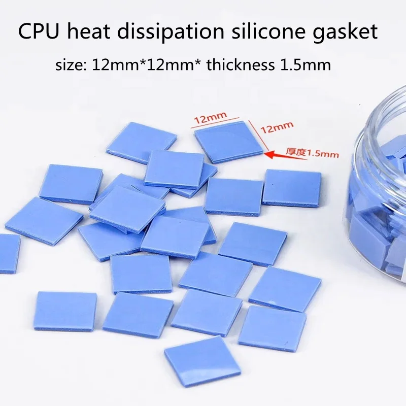 Silicone Heating Sublimation Thermal Pad Conductive Insulation Adhesive Double Tape Pads for Cpu Gpu Heatsink