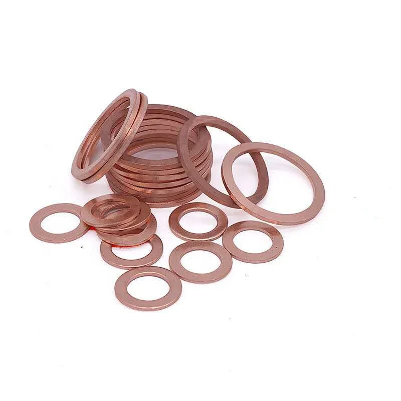 High quality less burrs metal stainless steel aluminum brass copper sealing ring gasket washer flat washer DIN 7603