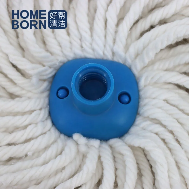 Xingtai cleaning products for household floor milk cotton round mop head manufacturer with iron rod