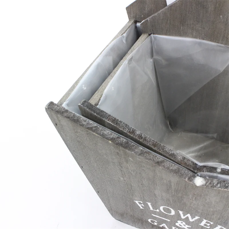 Antique Retro Wooden Tissue Box Handmade vintage wood photo box with handle