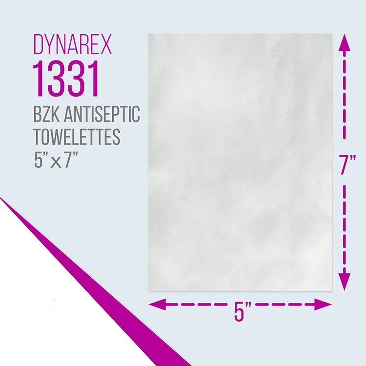 Biokleen 1 Case 1000 bag Benzalkonium Chloride Antiseptic Towelette BZK Antiseptic First Aid Wound Hand Sanitizing Wipes