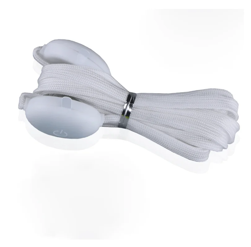 LED LUMINOUS ROUND NO TIE LAZY SHOELACES FLASH LIGHT PARTY BATTERY SHOESTRINGS 120CM 8 COLORS