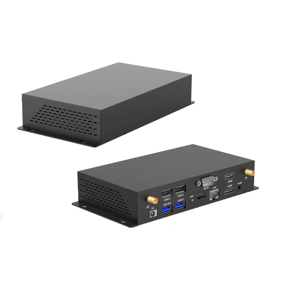 RK3568 Digital Signage Android Media Player Box Advertising Display Metal box with RS232 4K HD