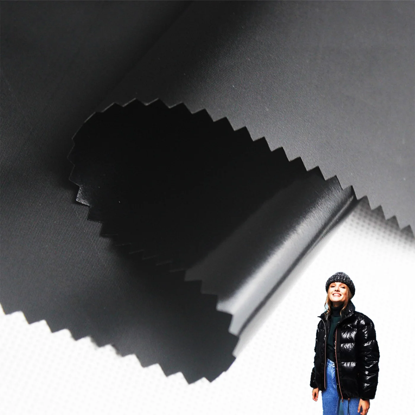 Каландр для использования в уличной одежде, 100% полиэстер, Водонепроницаемая Стеганая куртка, пуховая ткань