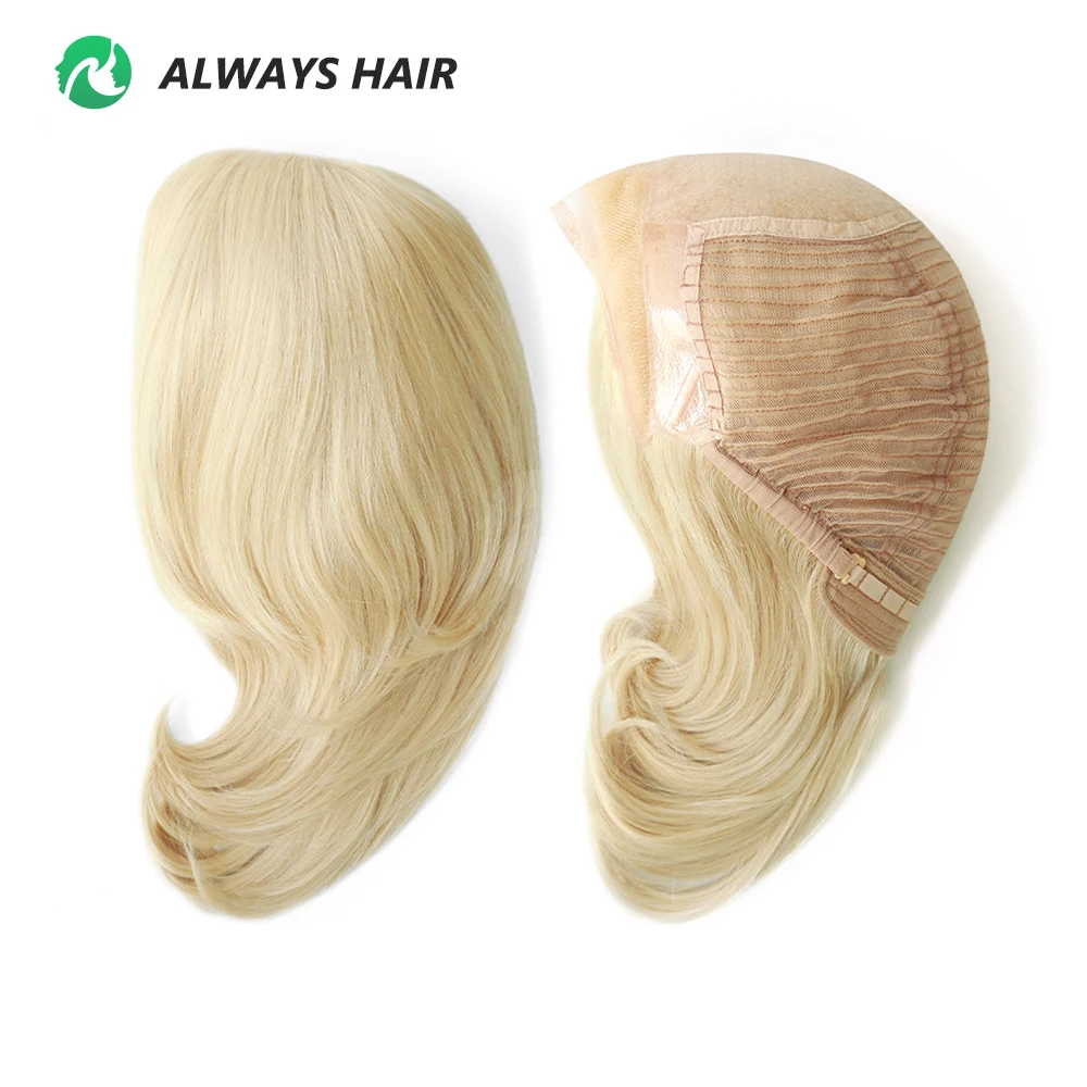 Wholesale Cheap Real 100% Human Hair Wigs White Women Vendors European Virgin Hair Natural Straight Wig