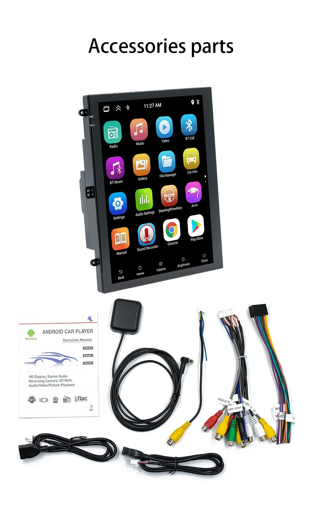 9.7 Inch IPS Portable Dashboard Audio System for Ford 2013-2018 Mondeo Car GPS TV Radio Player with Vertical Touch Screen