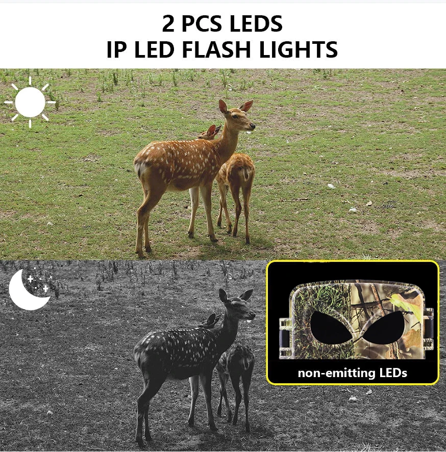 No Glow Wildlife Trail Camera Waterproof 8K Camo Imaging Wifi Hunting-Camera Wild Camera With Night Vision