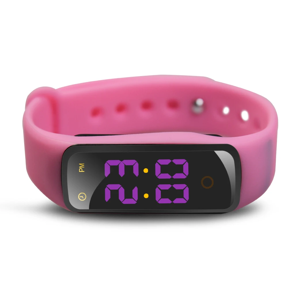 Promotional gift kids led watch touch screen silicone rubber digital watches