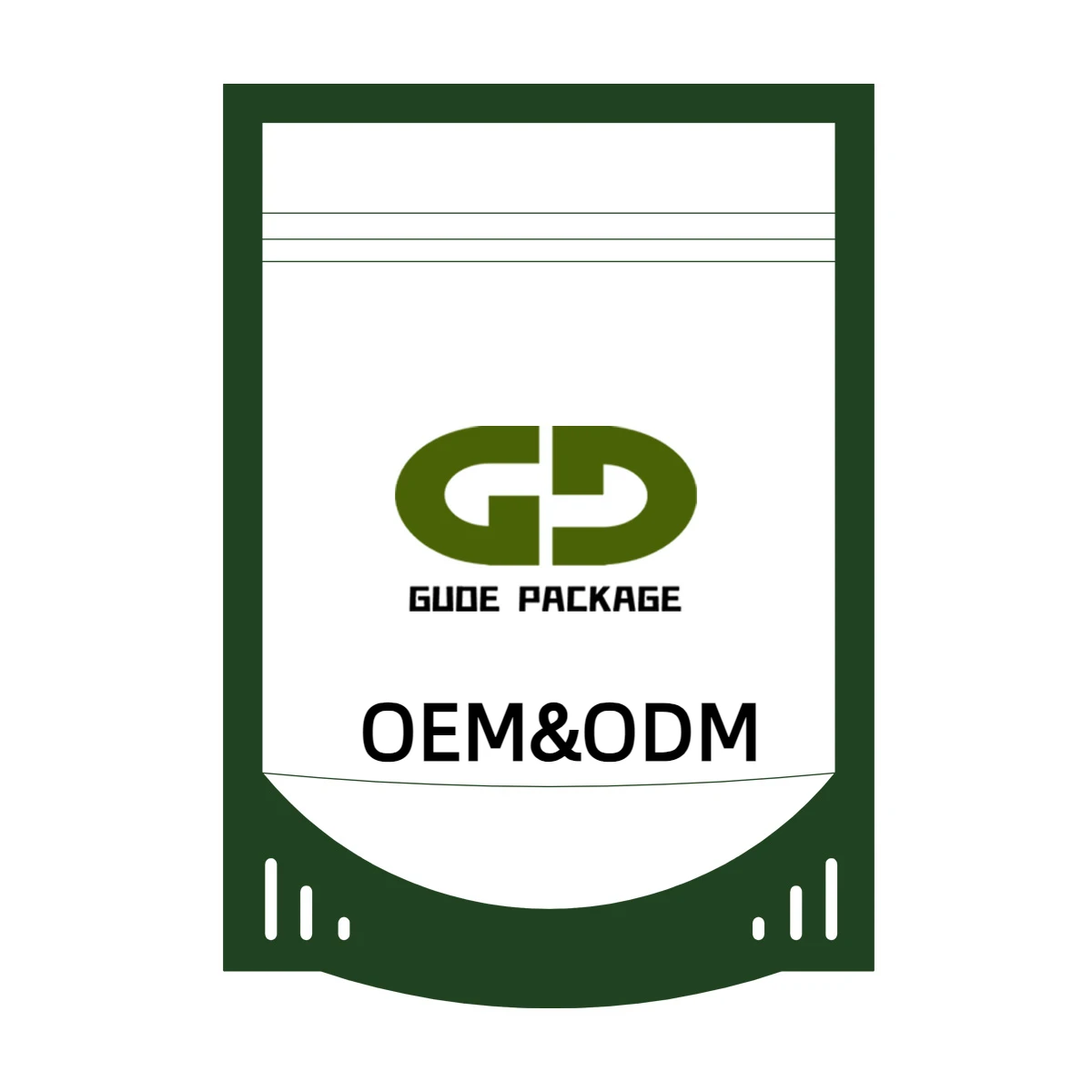 Custom designed branded flour food sealed ziplock packaging bags