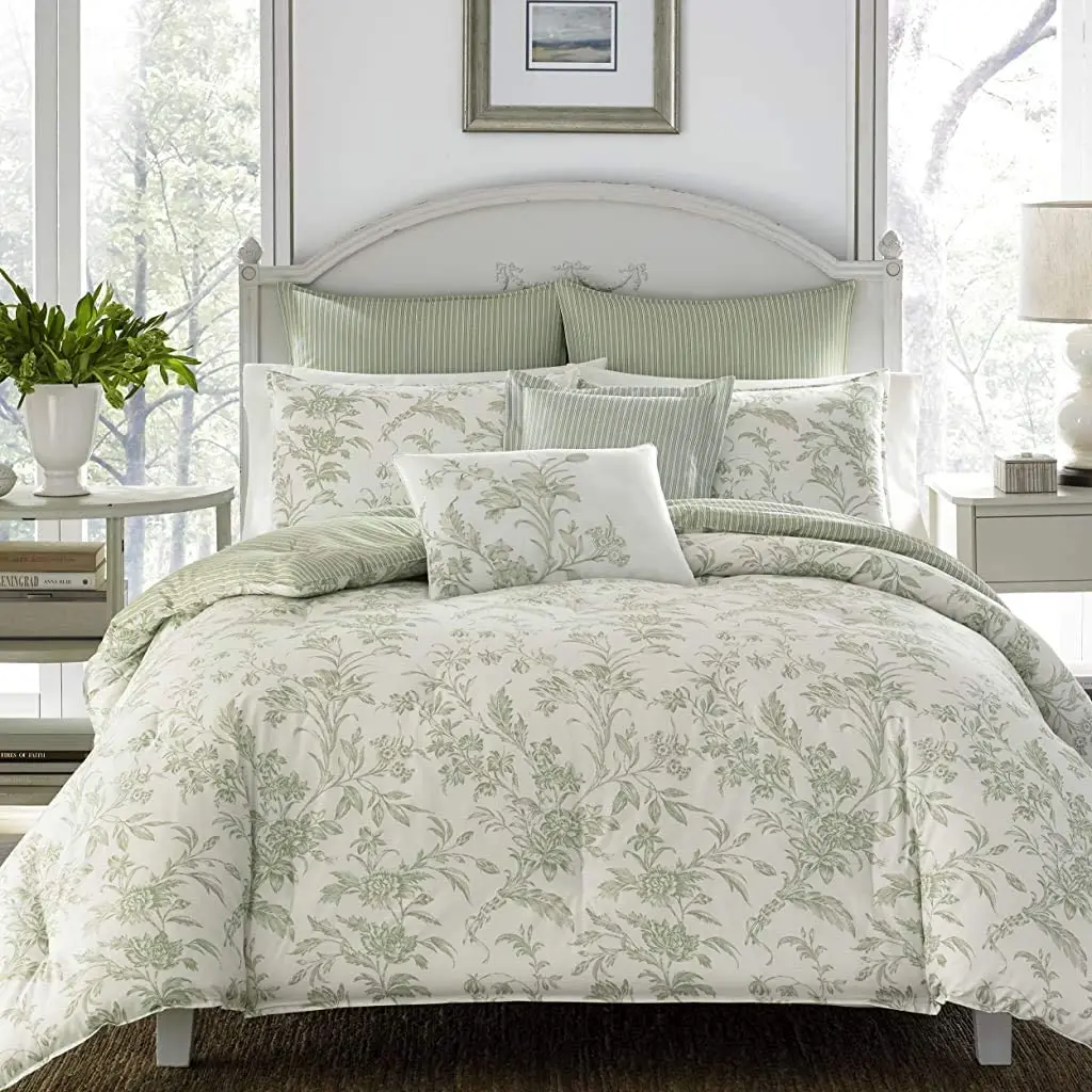 TS 7pcs Luxury Ultra Soft Comforter, All Season Premium Bedding Set