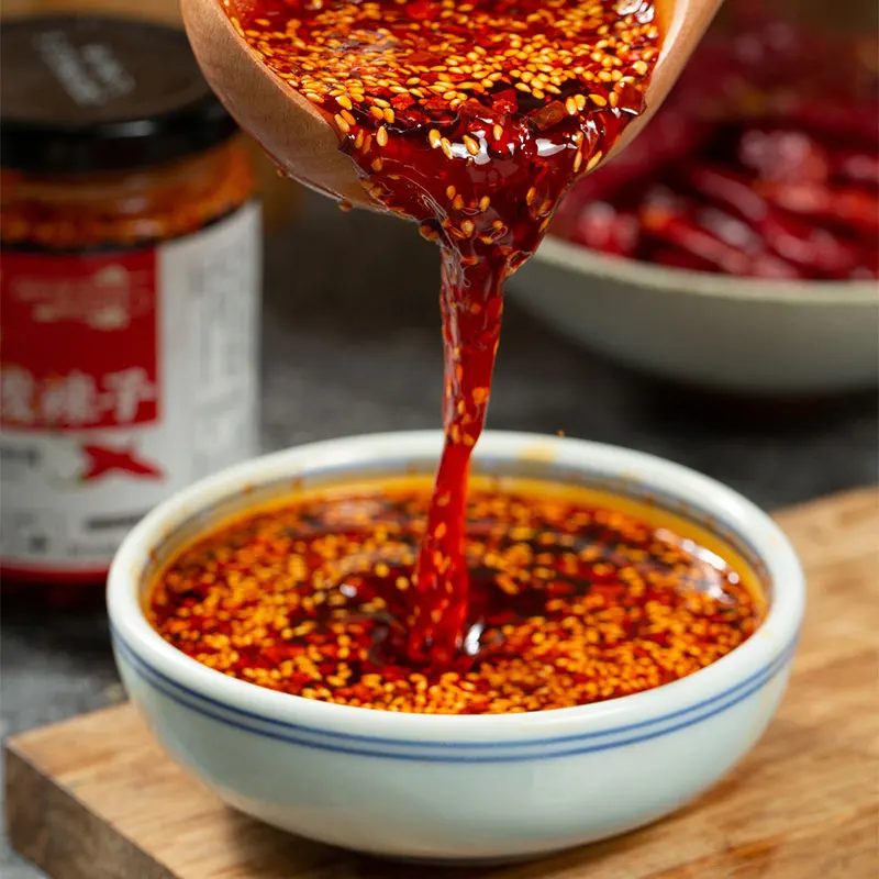 Масло Чили Sichuan Специальное горячее острые растительное масло соус с чили Прямая поставка завода для