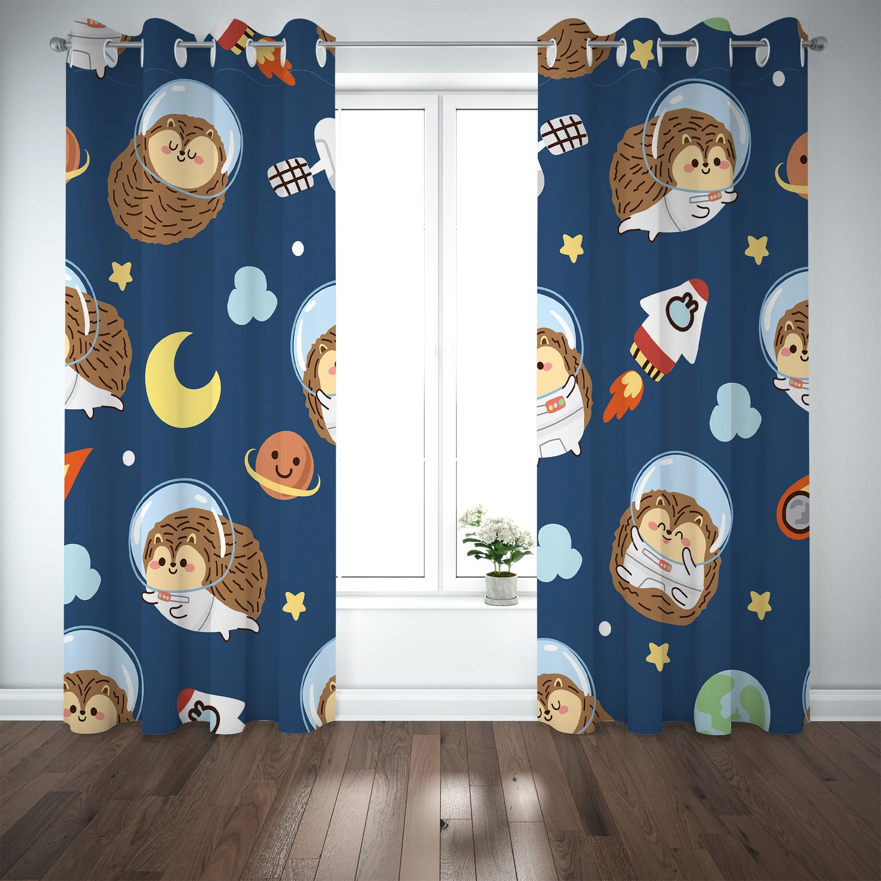 European Style Black Out Material Fabric Curtains Decor Solid Color Plain Stitching Velvet Valance for Living Room