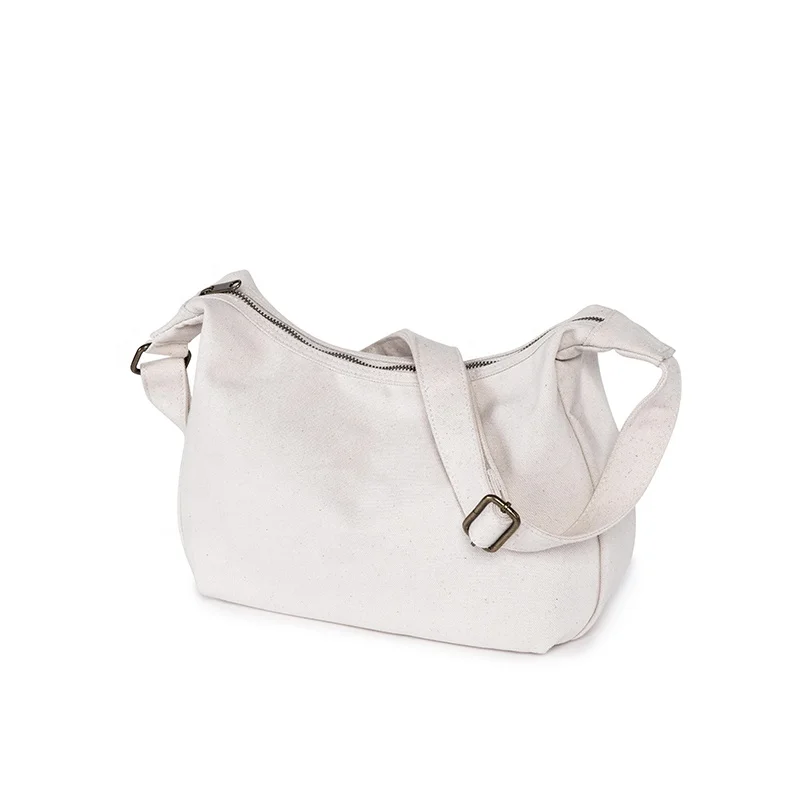 Literary fresh canvas bag oblique cross dumpling bag female Mori college wind ins student large capacity shoulder bag